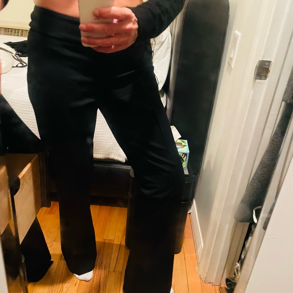 Prada Black Stretch Wool Pants